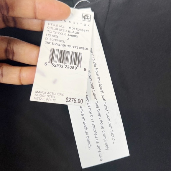 AIDAN MATTOX ONE SHOULDER MINI DRESS - Picture 8 of 10